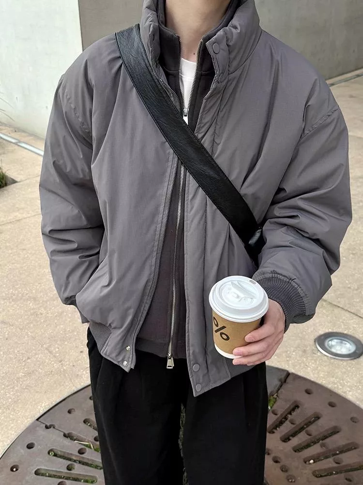 立領羽絨保暖外套(3色)