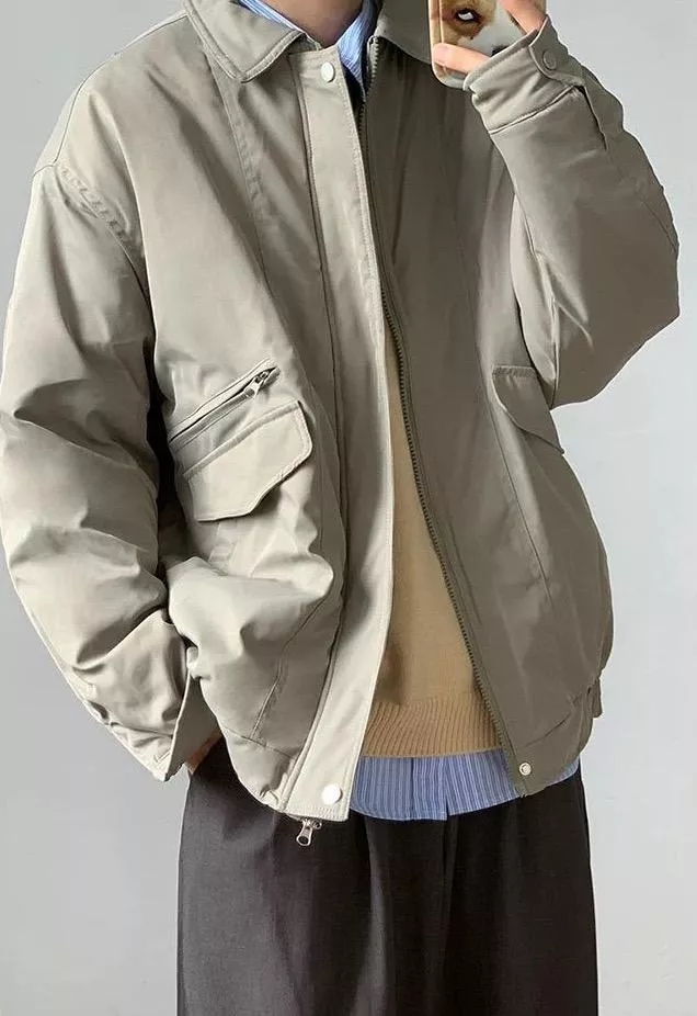 秋冬工裝鋪棉夾克(2色)