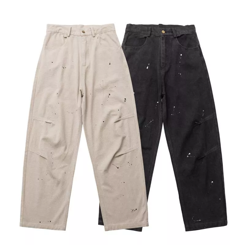 潑漆作舊工裝長褲(2色)
