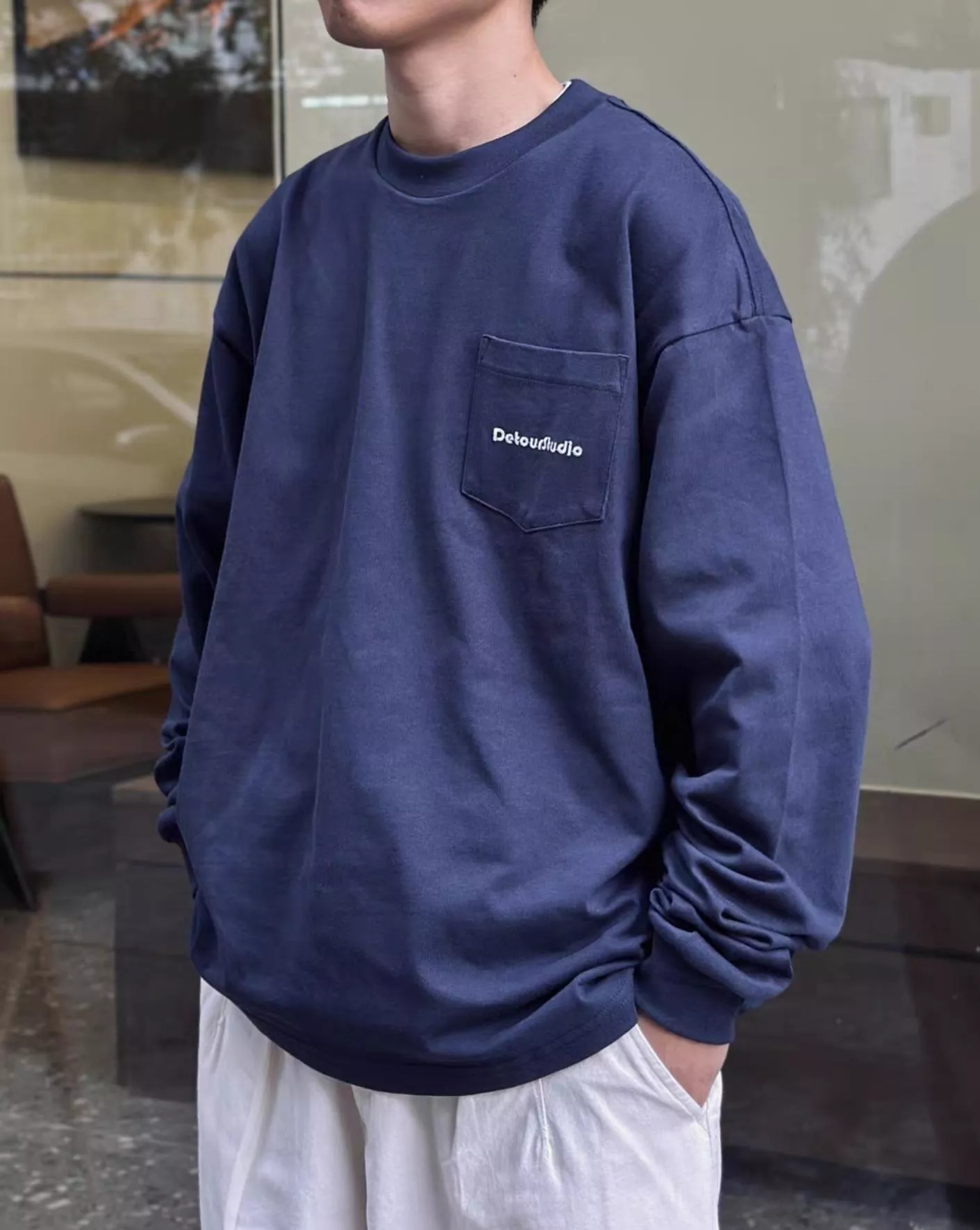 300g純棉基礎長袖上衣(5色)