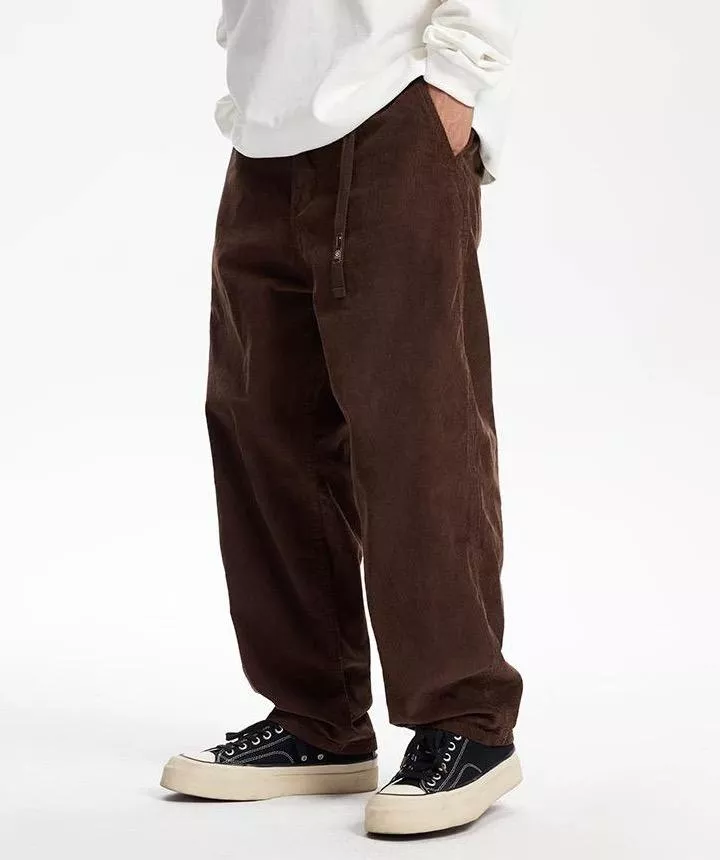 燈芯絨直筒休閒長褲(2色)