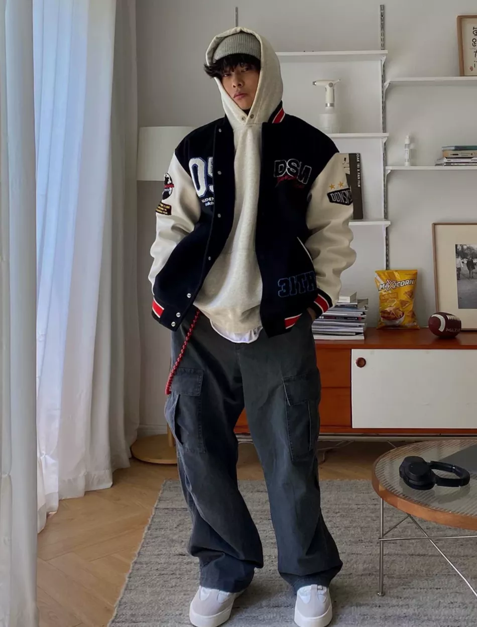 美式水洗傘兵工裝褲(2色)