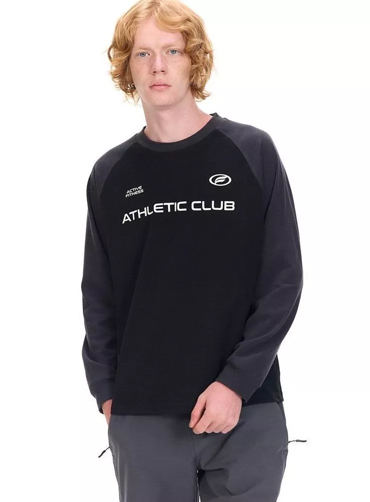 美式插肩德絨長袖上衣(3色)