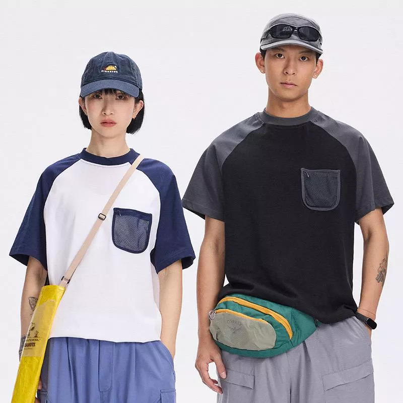 春夏抗UV速乾網眼口袋短T（3色）