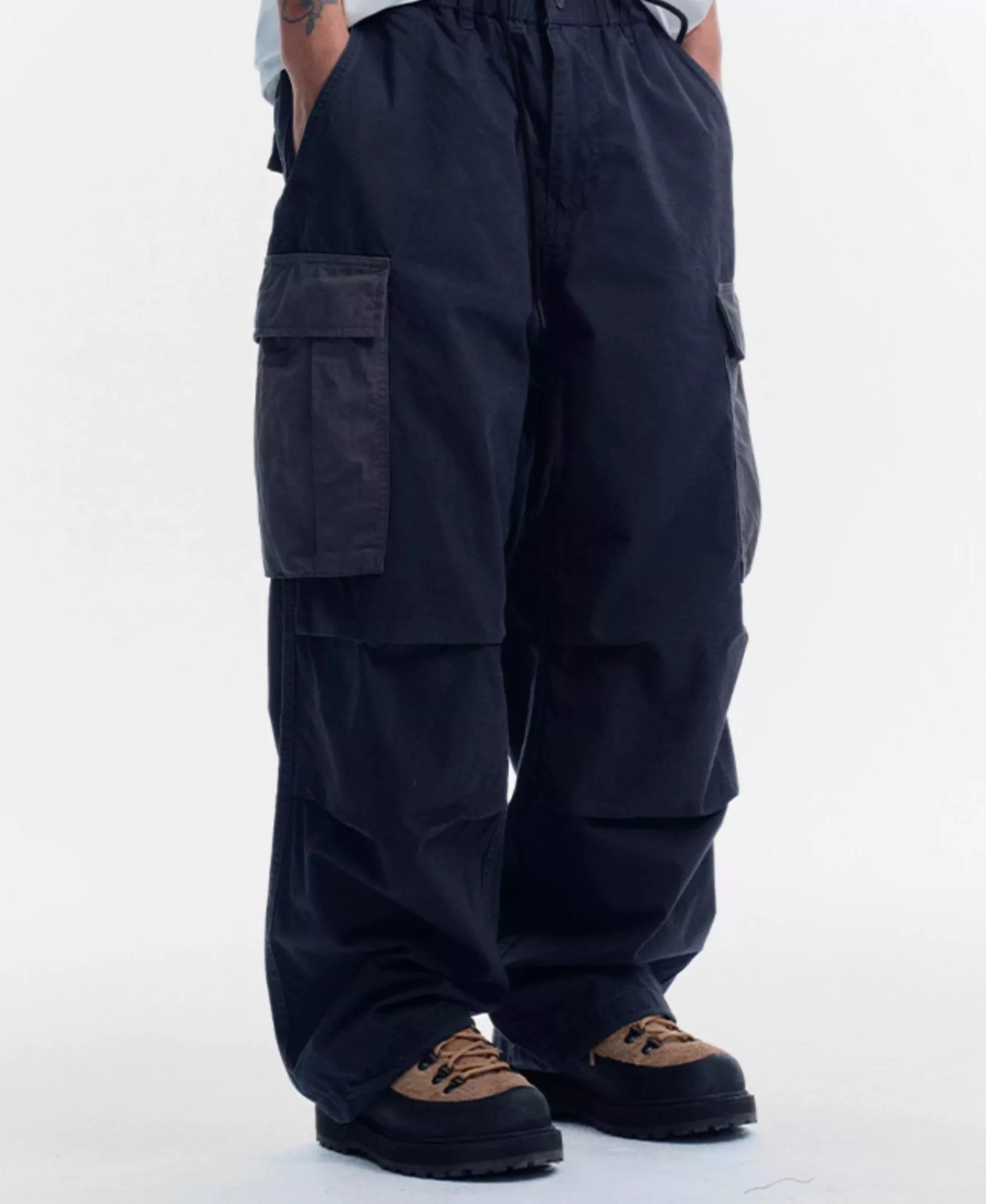 春夏傘兵休閒寬鬆長褲(2色)