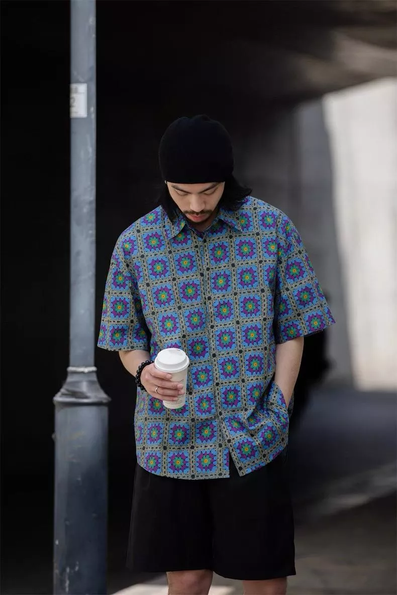 日系民族風短袖襯衫(2色)