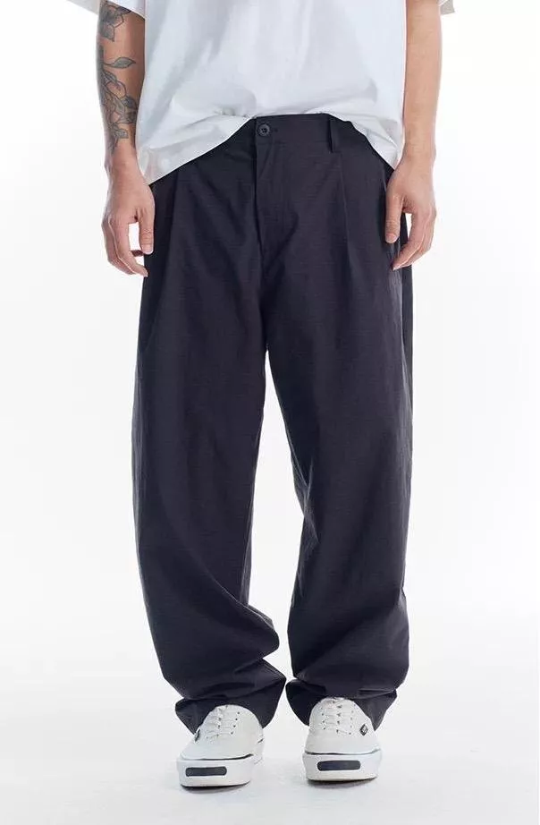 夏季速乾直筒休閒西褲