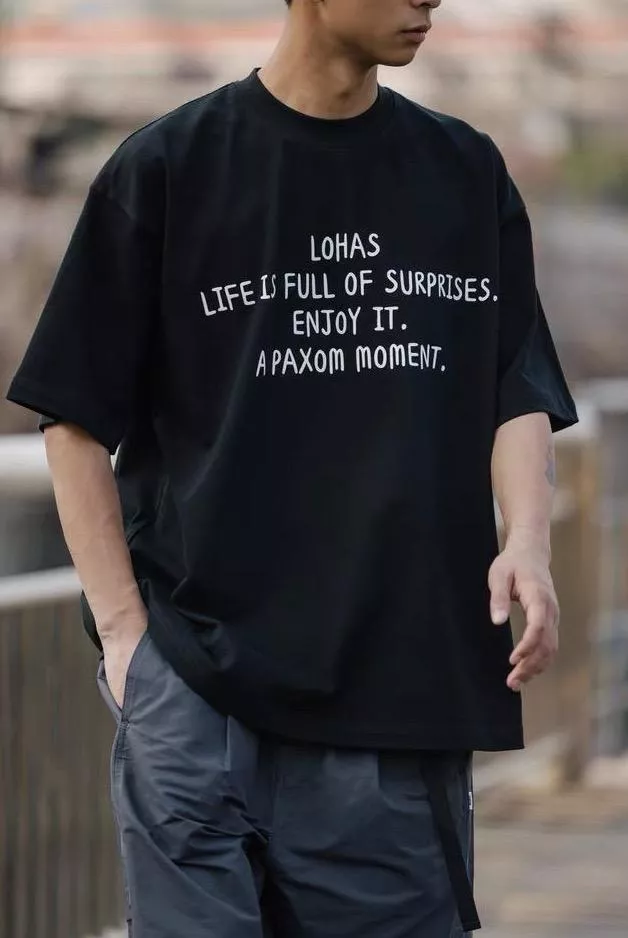 330g棉質日系標語LOGO短袖T恤(4色)