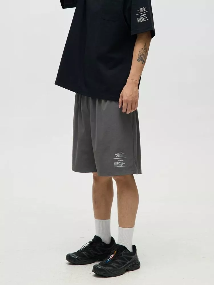 速乾彈性抗皺休閒短褲(4色）