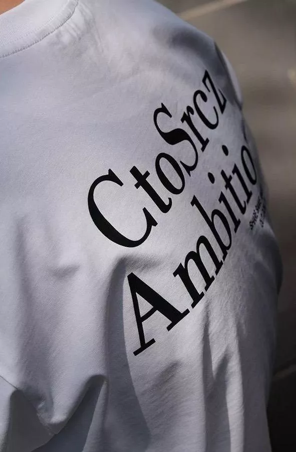 字母涼感純棉抗菌短袖T恤(2色)