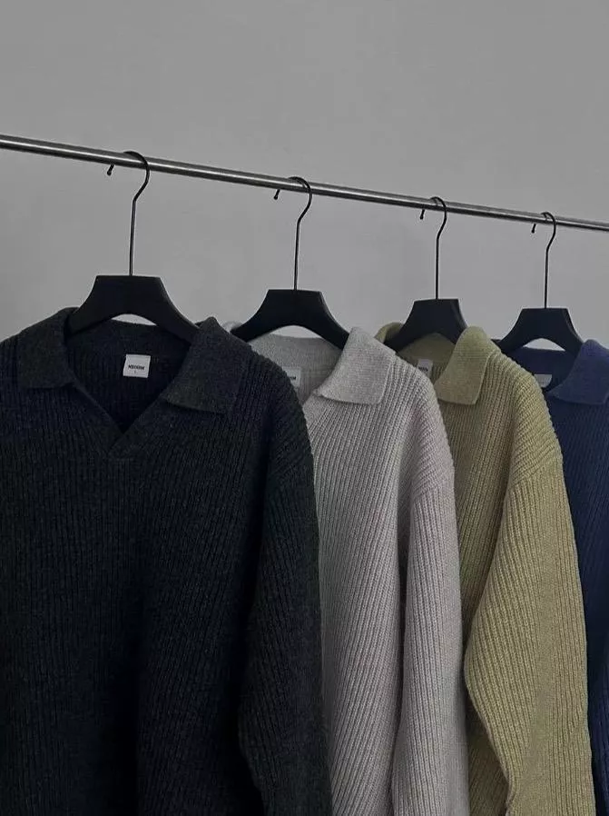 韓系慵懶系小V毛衣(4色)