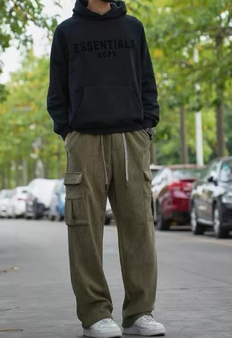 內刷絨修身燈芯絨工作褲(4色)