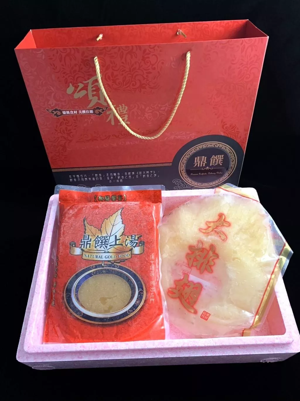 大排魚翅1片[整片裝］禮盒含魚翅高湯.包裝提袋