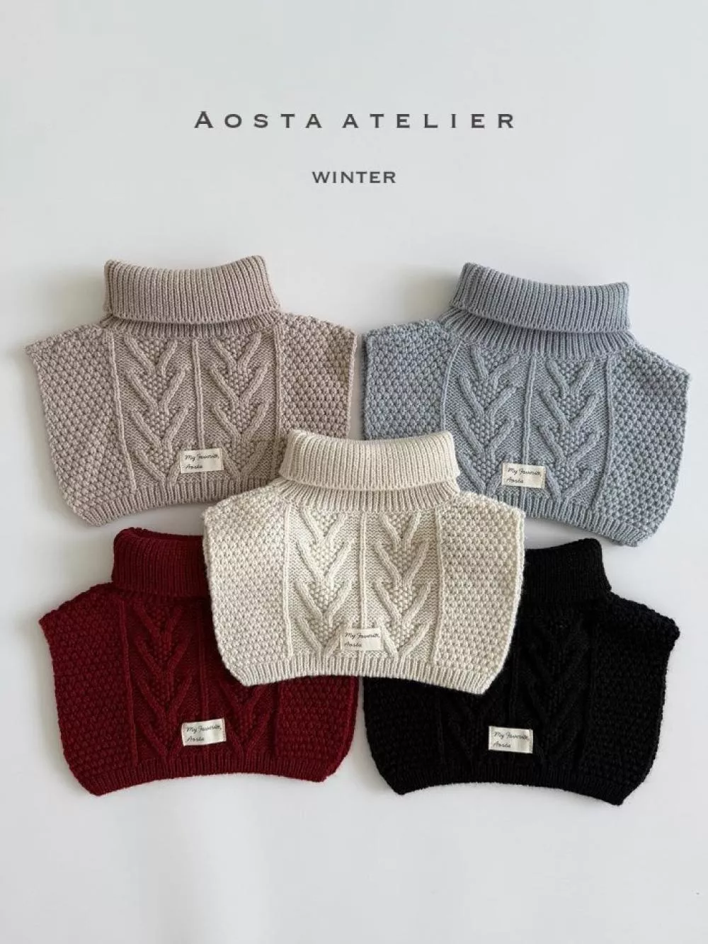 【預購】Aosta 短版保暖外搭套頭毛衣