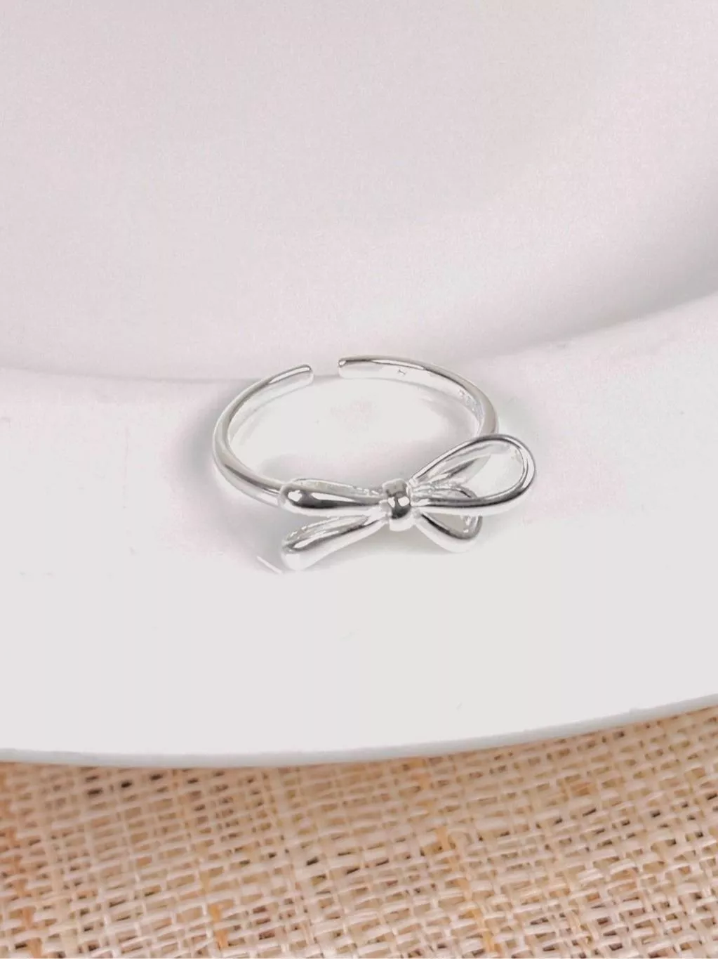 CLMA♡｜🇰🇷 Korea   Magnificent 蝴蝶結可調式純銀戒指