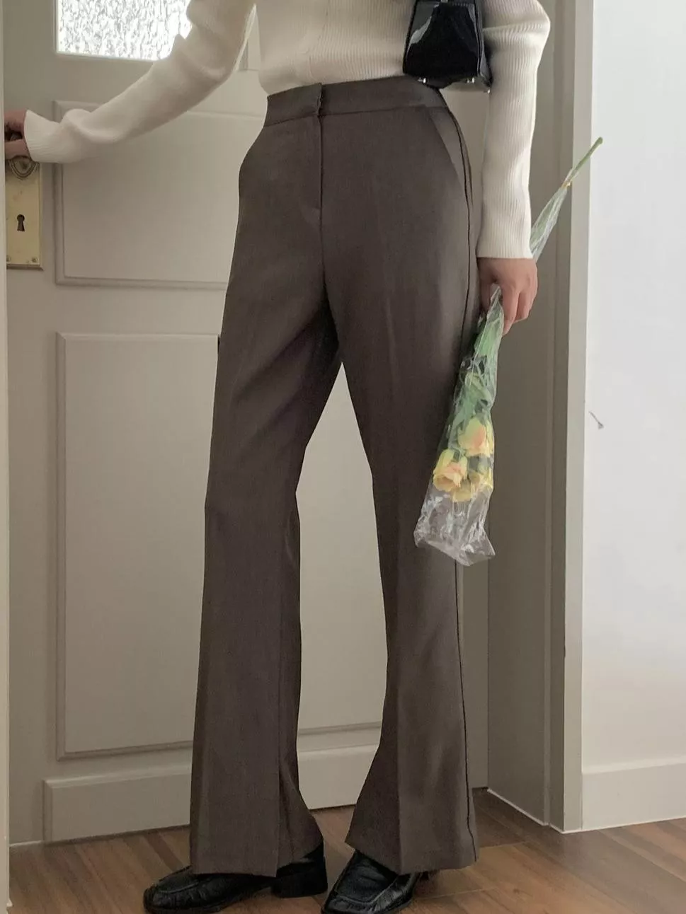 CLMA♡｜🇰🇷Korea 落日邂逅  勾釦挺版小開衩西裝褲