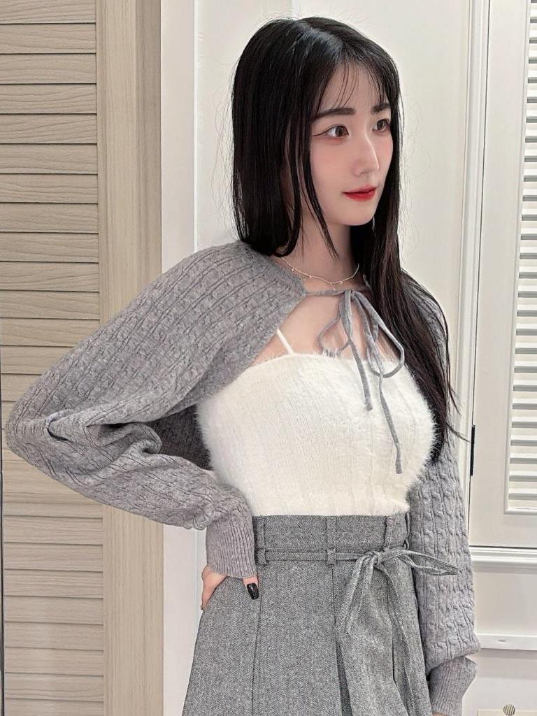 CLMA♡｜🇰🇷 Korea 回頭率滿分| 特殊壓紋柔軟綁帶針織外套 - 兩色