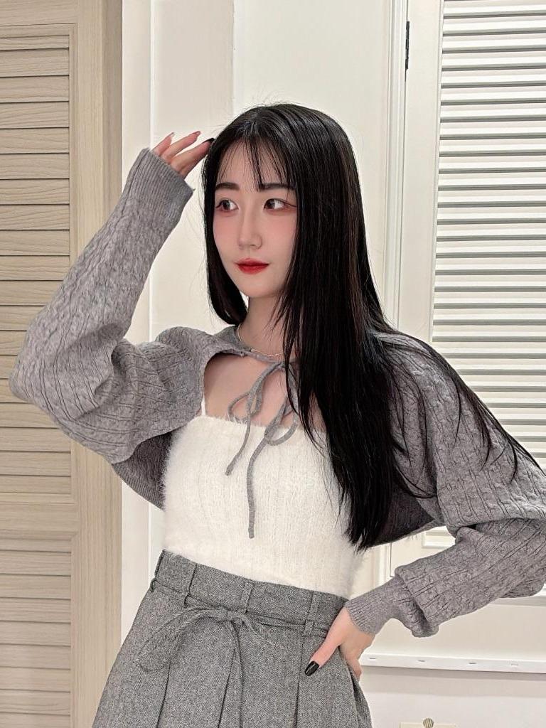 CLMA♡｜🇰🇷 Korea 回頭率滿分| 特殊壓紋柔軟綁帶針織外套 - 兩色