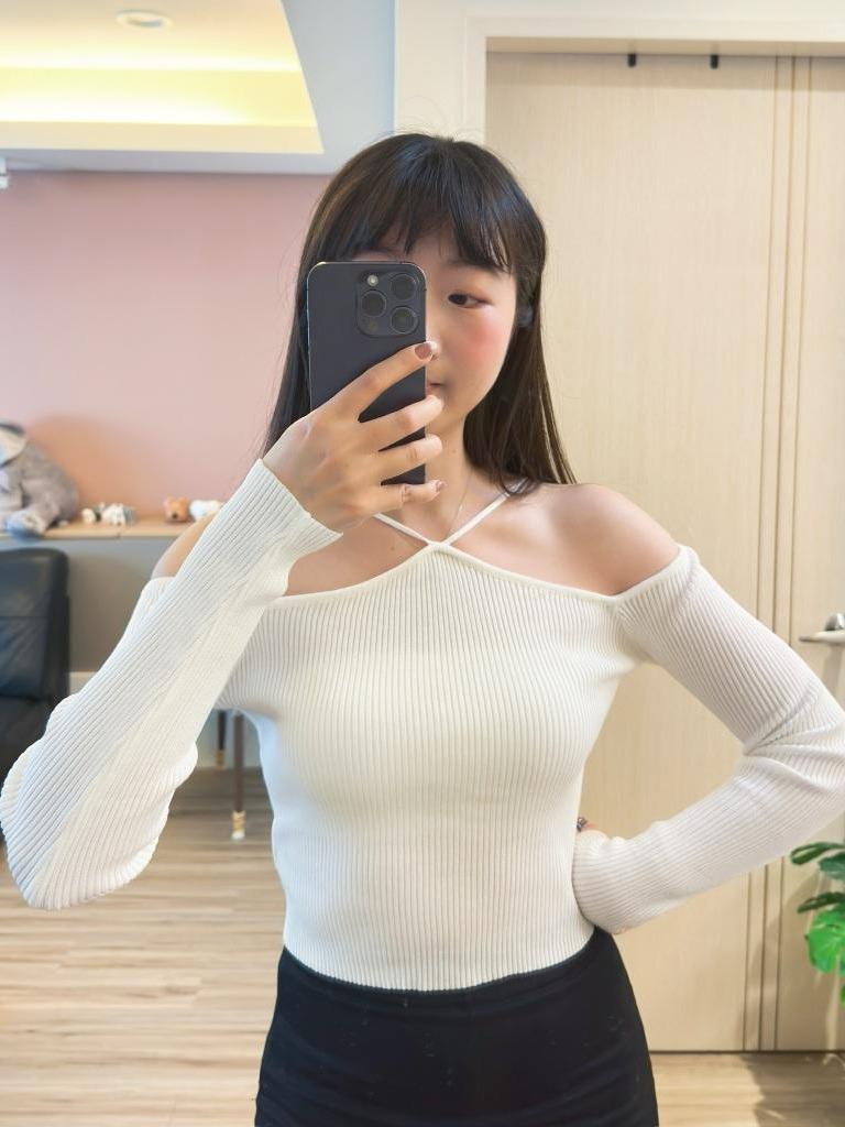 CLMA♡｜🇰🇷 Korea 性感純欲風彈性交叉上衣