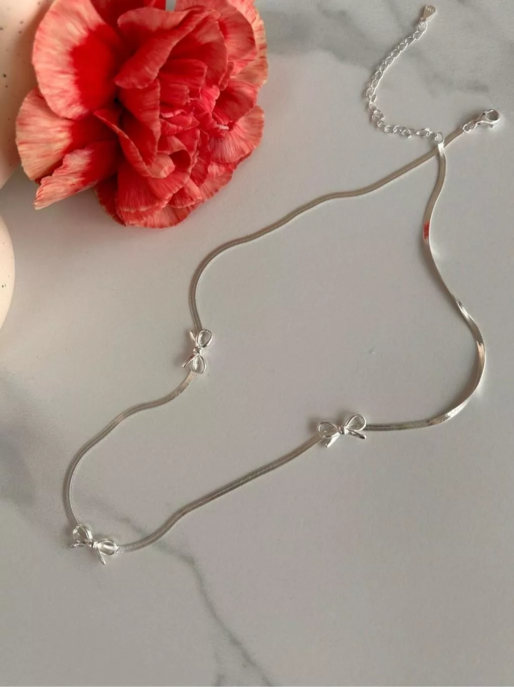 CLMA♡｜🇰🇷 Korea  Tranquility 小蝴蝶結純銀蛇骨鏈