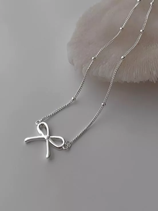 CLMA♡｜🇰🇷 Korea Silver 925 純銀蝴蝶結項鍊