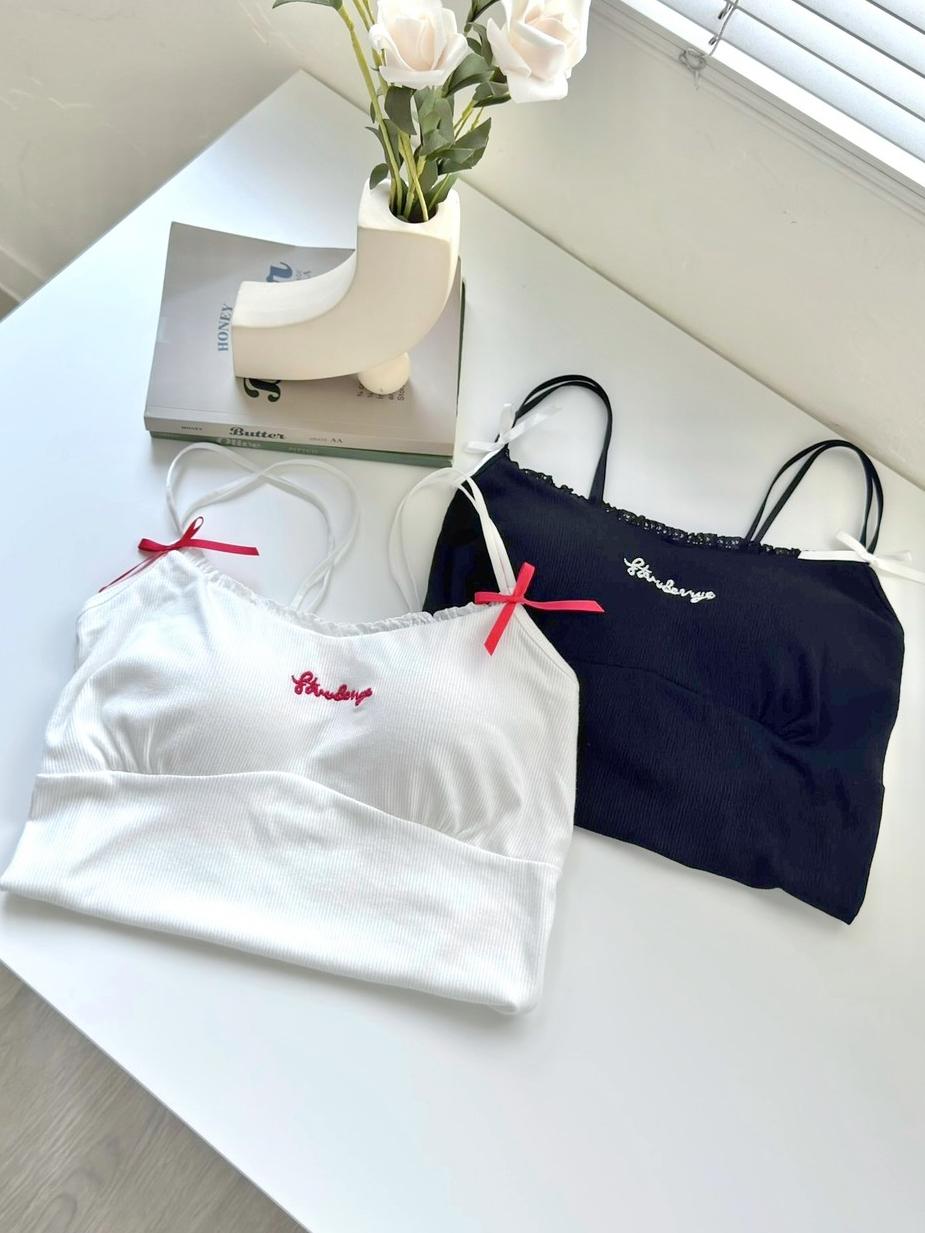 CLMA♡｜🇰🇷Korea 蝴蝶結愛心釦可愛吊帶 Set