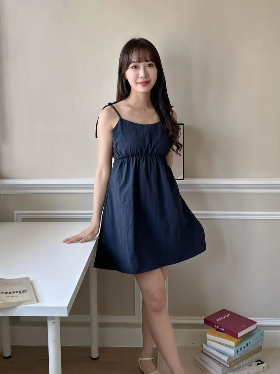 CLMA♡｜🇰🇷Korea 細肩綁帶彈力洋裝