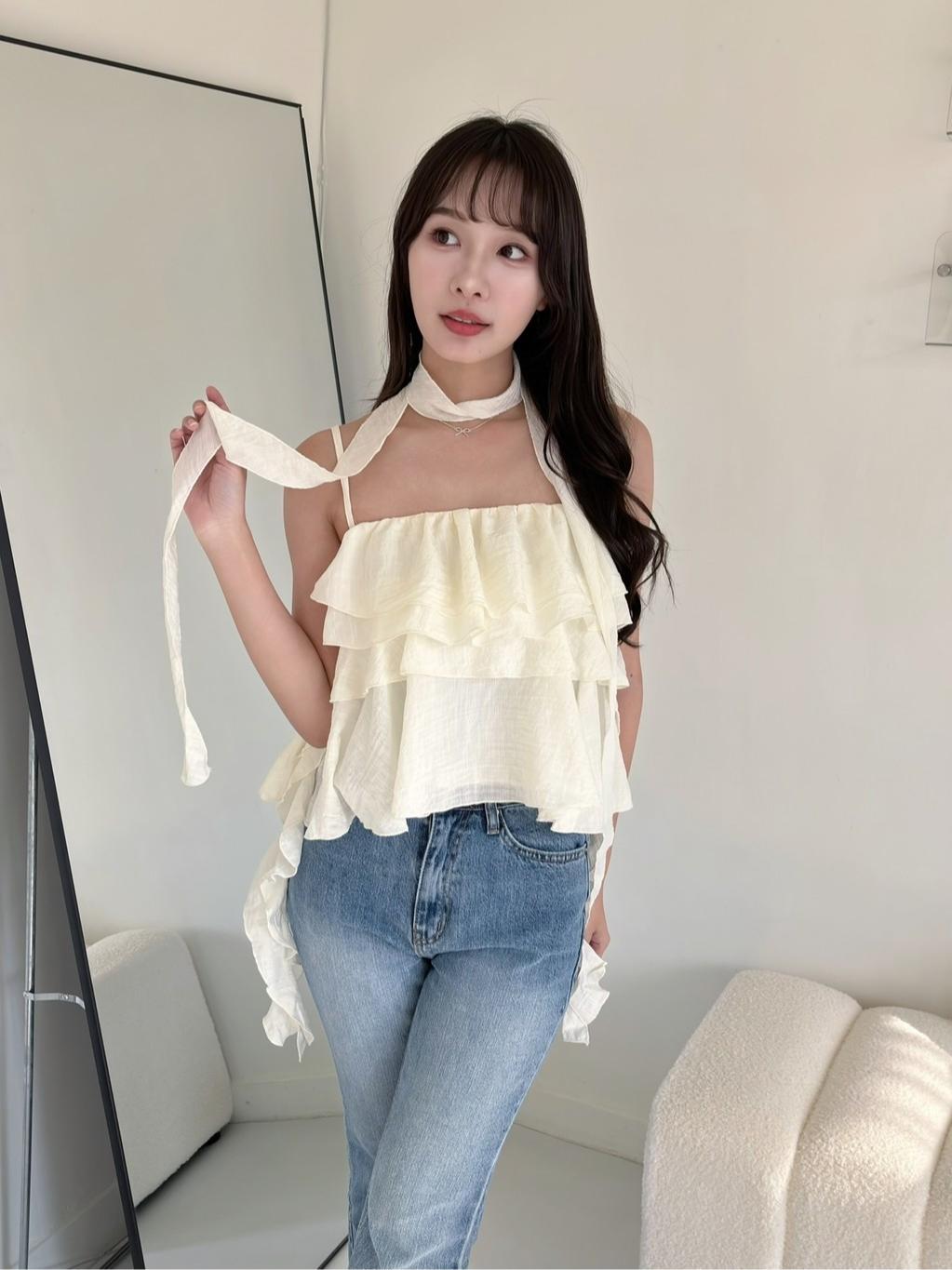 CLMA♡｜ 🇰🇷Korea 繞脖綁帶多層次蛋糕吊帶 SET