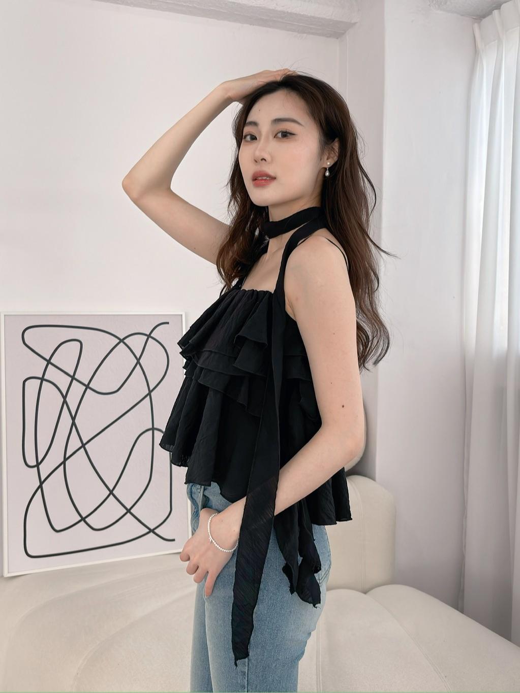 CLMA♡｜ 🇰🇷Korea 繞脖綁帶多層次蛋糕吊帶 SET