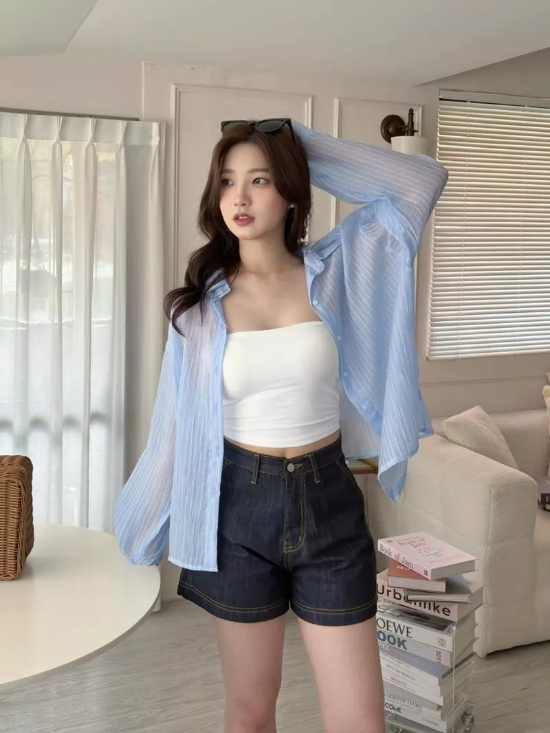 CLMA♡｜🇰🇷Korea 輕薄透膚防曬果凍襯衫