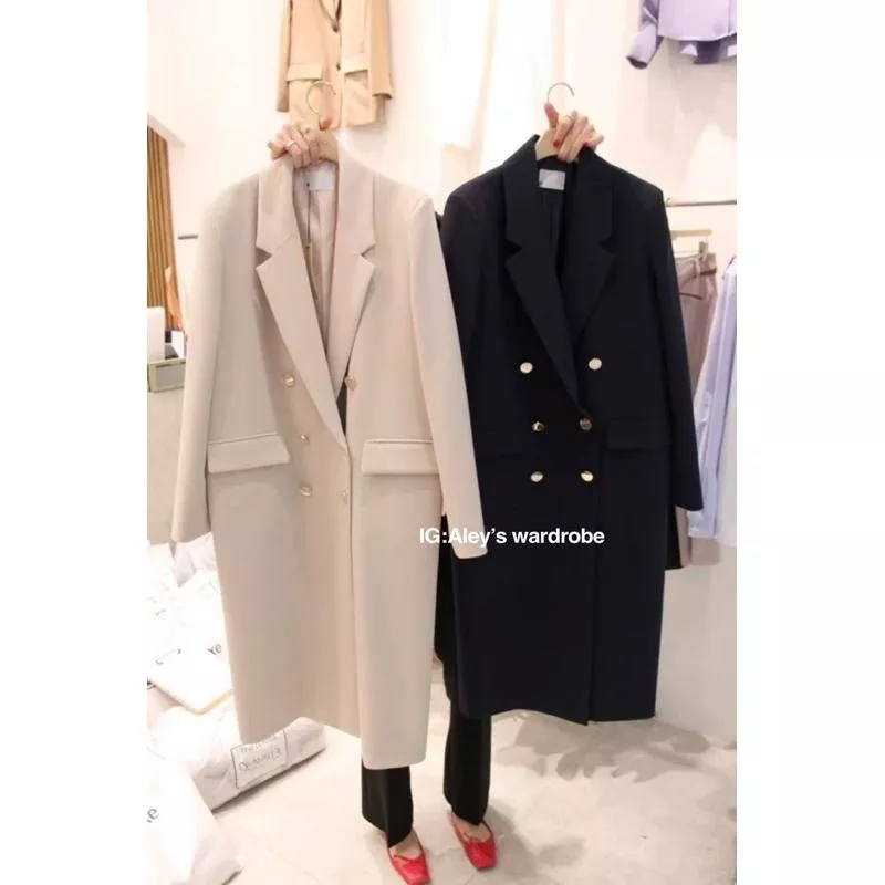 Aley秋冬新款長版西裝外套必入手