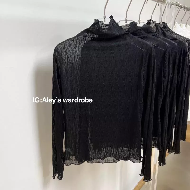 Aley蕾絲性感長袖上衣可搭背心外套