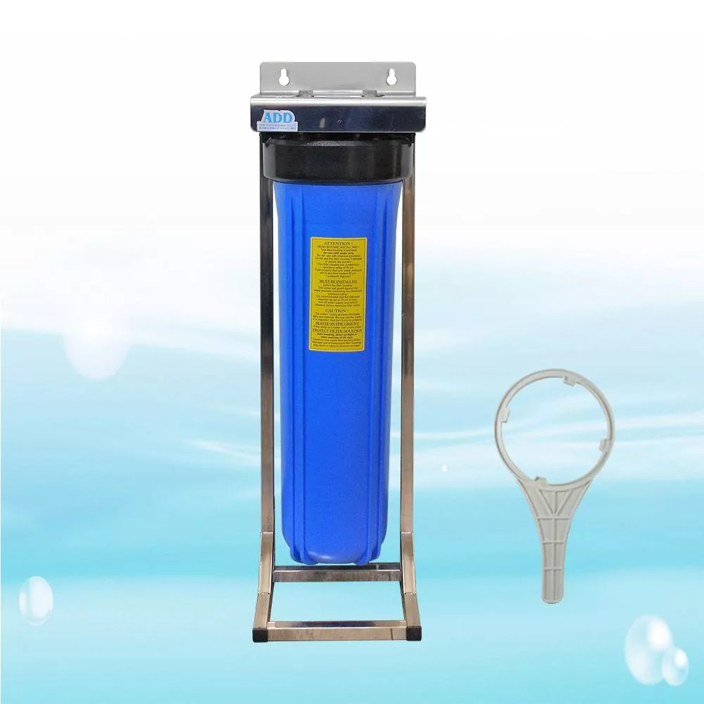 <水易購 新竹+竹北店> ADD水塔過濾器(20英吋不鏽鋼腳架)大胖單道-附扳手(無附濾心