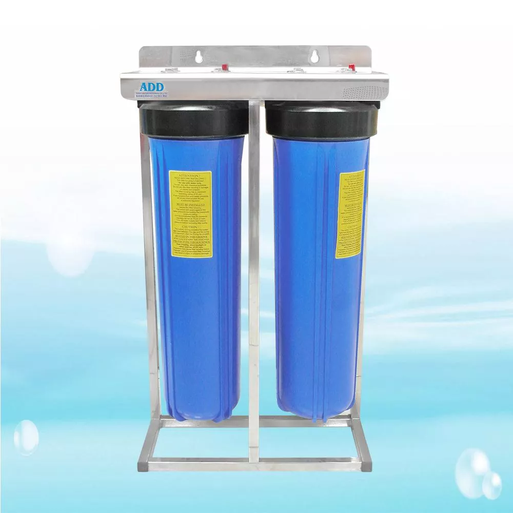 <水易購 新竹+竹北店> 全戶淨水｜ADD水塔過濾器(20英吋不鏽鋼腳架)《大胖2道式 無附濾心》