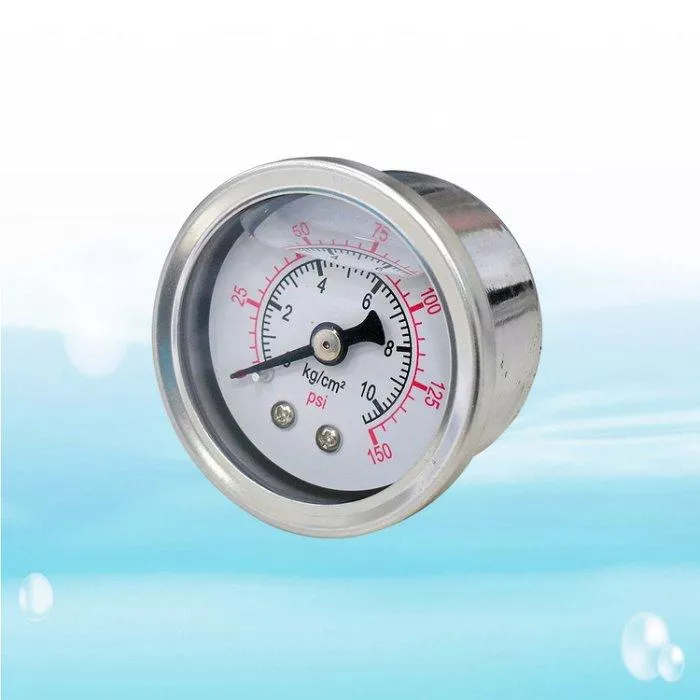 <水易購淨水-新竹+竹北店>油壓錶/壓力錶/埋盤式10KG/1.5&quot;/1分