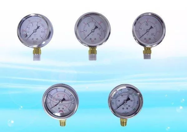 <水易購淨水-新竹+竹北店>油壓錶(1/4NPT)-直立式7KG~50KG