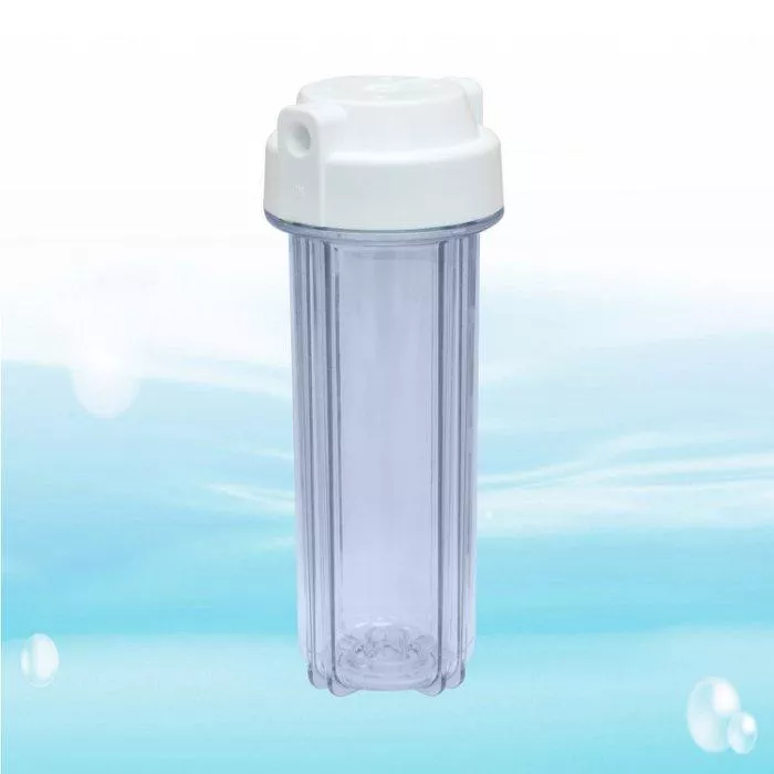 10吋雙O令濾殼組-透明/台灣製 (進出口2分規格)【水易購淨水網 新竹+竹北店】