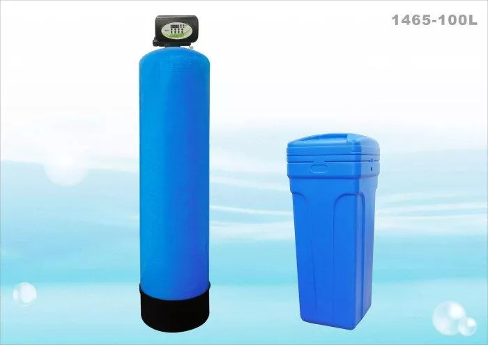 【水易購淨水】ADD-100全自動樹脂軟化器軟水器/1465-100L(含鹽桶)附一包鹽錠/ 除水垢/除石灰質/