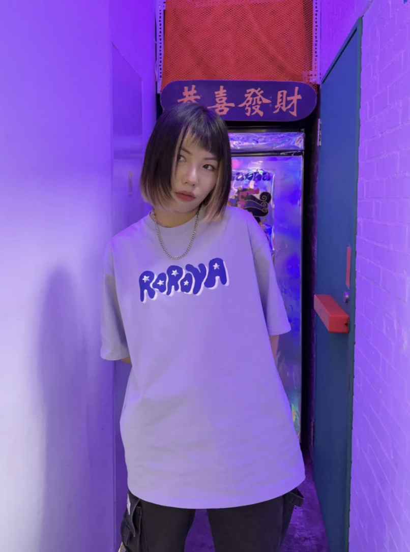 ☆ʀᴏ ᴍᴀᴅᴇ☆ Milk Way 融化噴漆Tee (寶藍/霧紫)