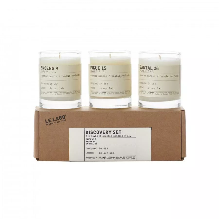 〔預購商品〕美國 LE LABO 2022聖誕節限定款 探險收藏香氛蠟燭組/56.6g*3