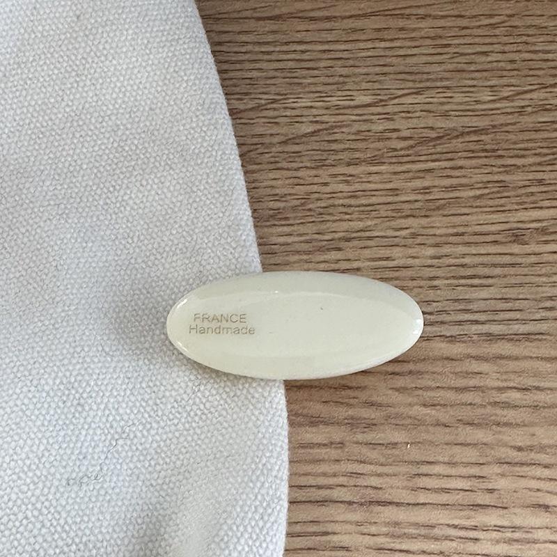 法式復古法式小橢圓瀏海夾～幾何簡約造型/瀏海夾/側邊夾/鴨嘴夾/髮夾/髮飾