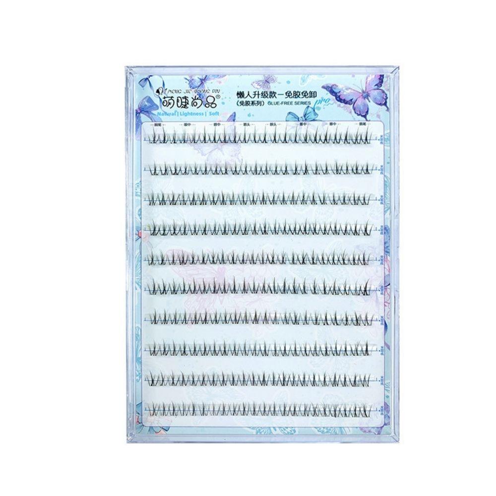 萌睫尚品免膠雙尖小火苗下假睫毛～10排大容量/免膠免卸假睫毛/分段式/台灣現貨/原廠授權