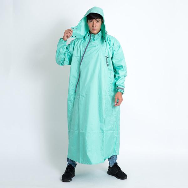 BRIGHTDAY Double雙拉鍊斜開連身雨衣