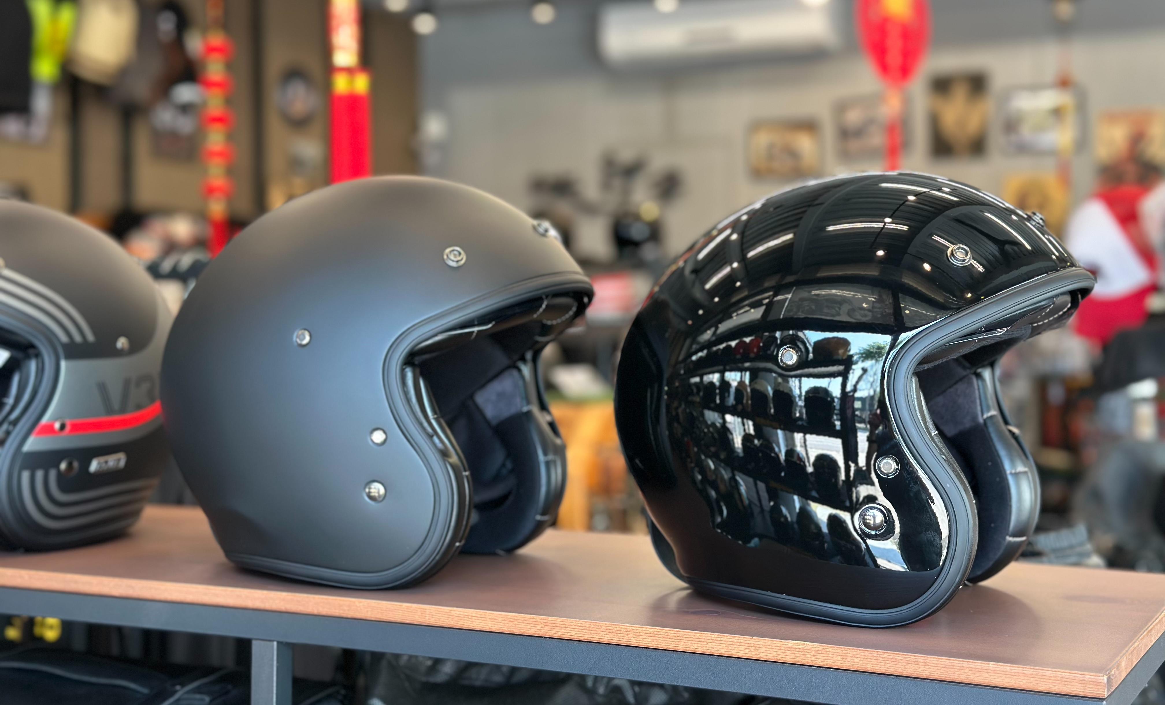 HJC V31 SOLID素色復古安全帽