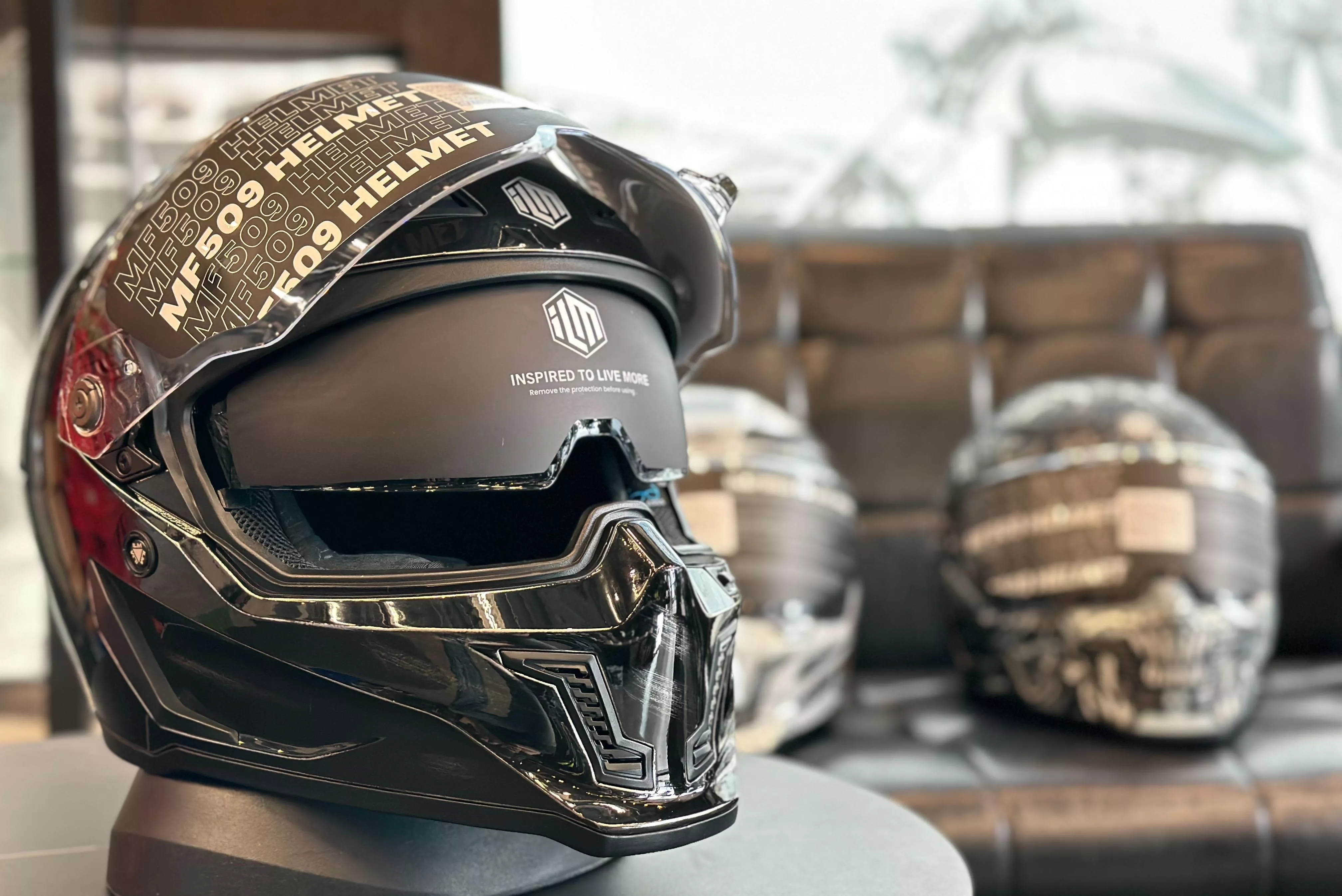 ILM MF509戰損 彩繪全罩安全帽