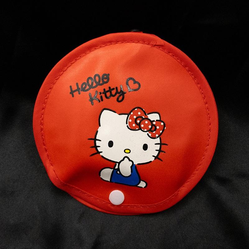 【現貨】Hello Kitty 摺疊PU圓形購物袋 收納 可攜式環保袋 正版授權