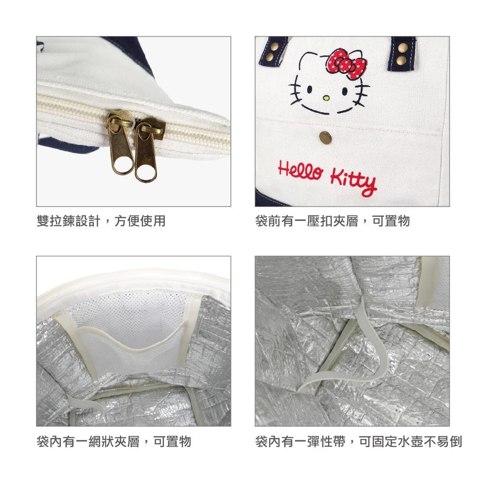 【現貨】Hello Kitty 帆布保溫保冷袋 三麗鷗正版授權商品 便當袋