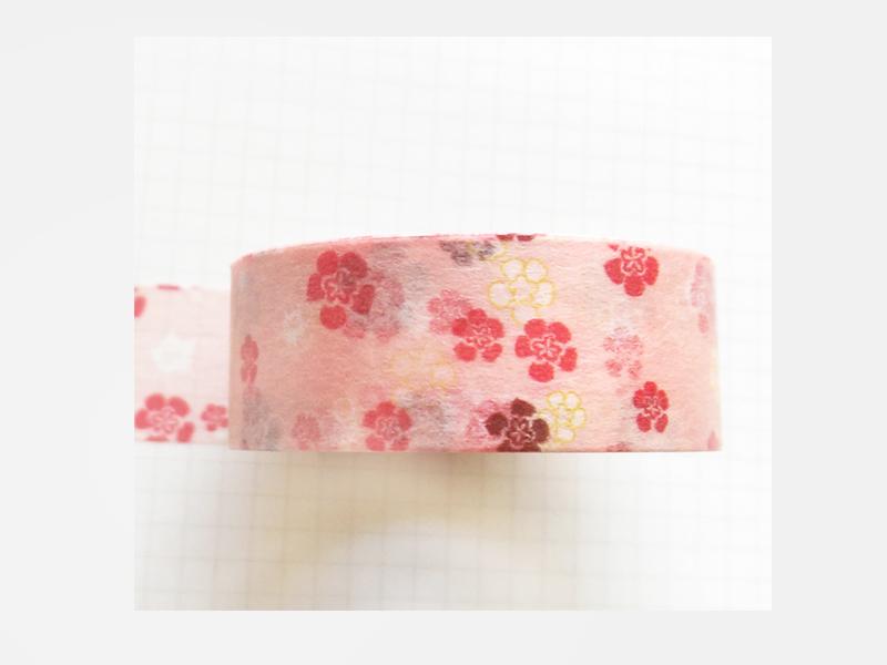 和風花貓紙膠帶