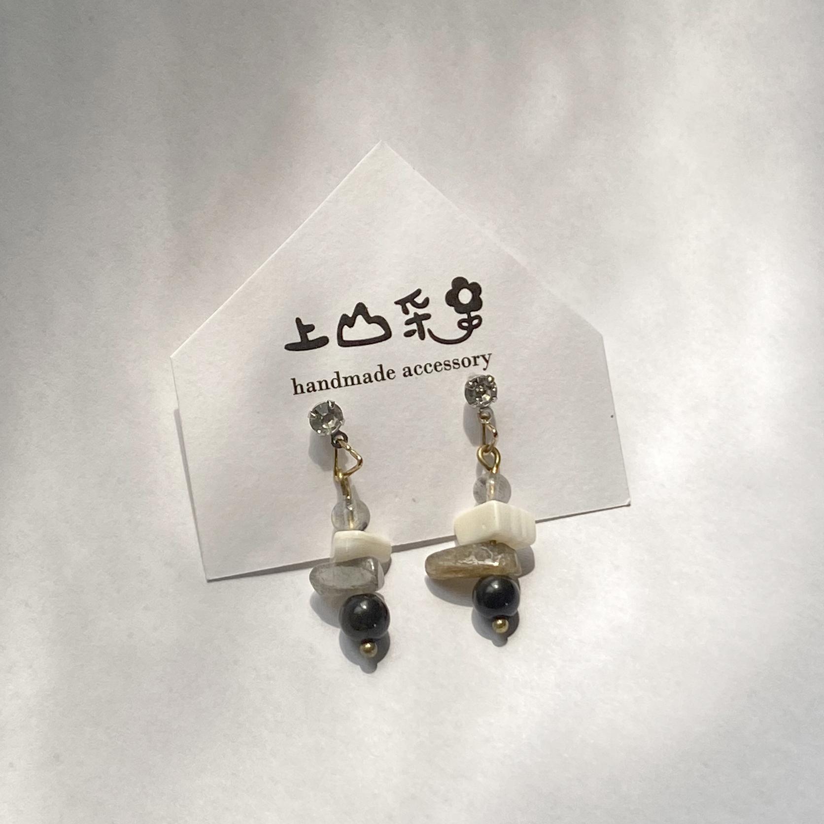 沈默的瑪格里斯/手作飾品/天然石/耳環