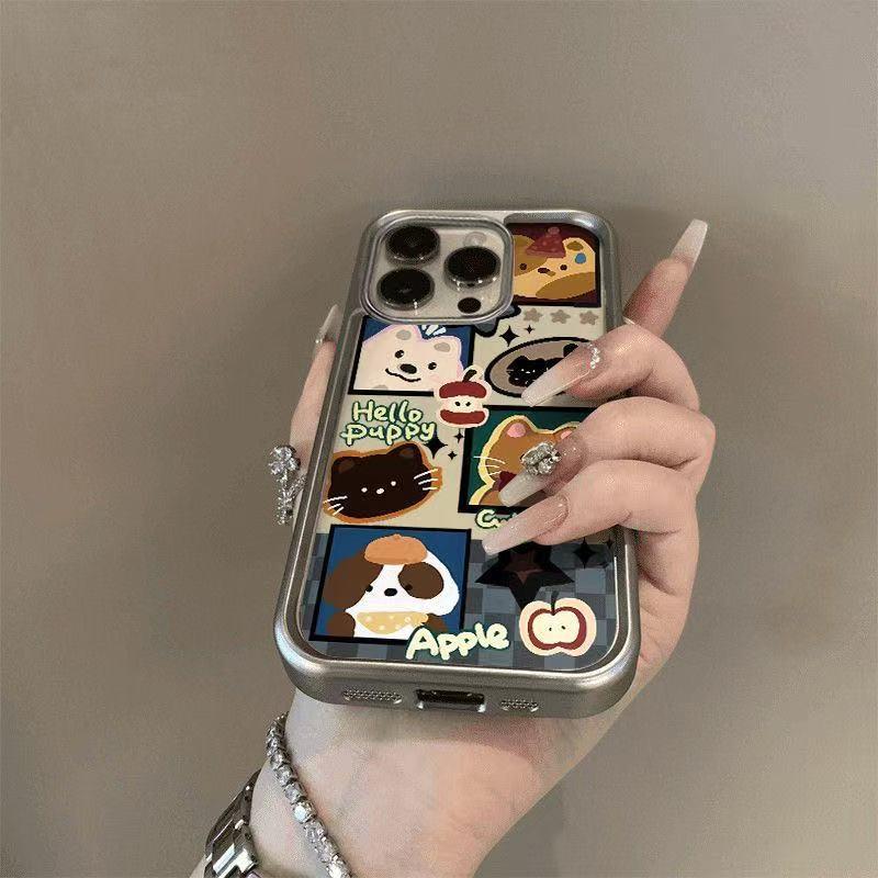 可愛動物插畫手機殼